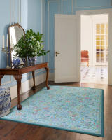 Carpetas De Suelo De Poliéster 100% Para Sala De Estar Dormitorio Y Baño Estilo Moderno Diseño Floral Antideslizante - details 6