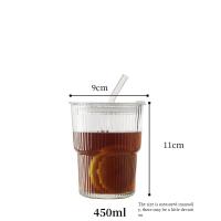 2 Pack De 450ML/15 Oz Vidrio Vertical Con Tapa Y Pajita De Vidrio Duradero Y Libre De Plomo Para Uso Diario - details 5