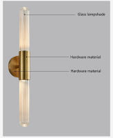 Lámpara De Pared De Vidrio Lujo Nórdico Con Efecto Ondas De Agua En Aleación De Aluminio Para Decoración De Pasillo Sala De Estar Y Dormitorio - details 2