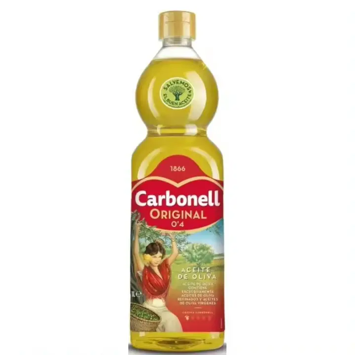 Carbonell Aceite de Oliva Original 0'4º 1L , Pack de 1-4 Botellas,El aceite versátil,Ideal para Cocina Diaria y Ensaladas - 1