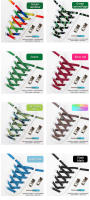 Alpargatas Elásticas 8MM Para Hombres Y Mujeres Cierre Cruzado Correa De Malla Colorido 25 Opciones 1 Paquete - details 9
