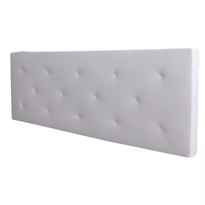 Cabecero Camile de Polipiel para Cama Matrimonio en color Blanco 166 x 58,5 cm - 1