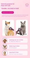 Secador De Pelo Para Perros Y Gatos Pequeños Y Medianos Con Peine Integrado Silencioso Material De Plástico Para Secado De Pelo - details 13