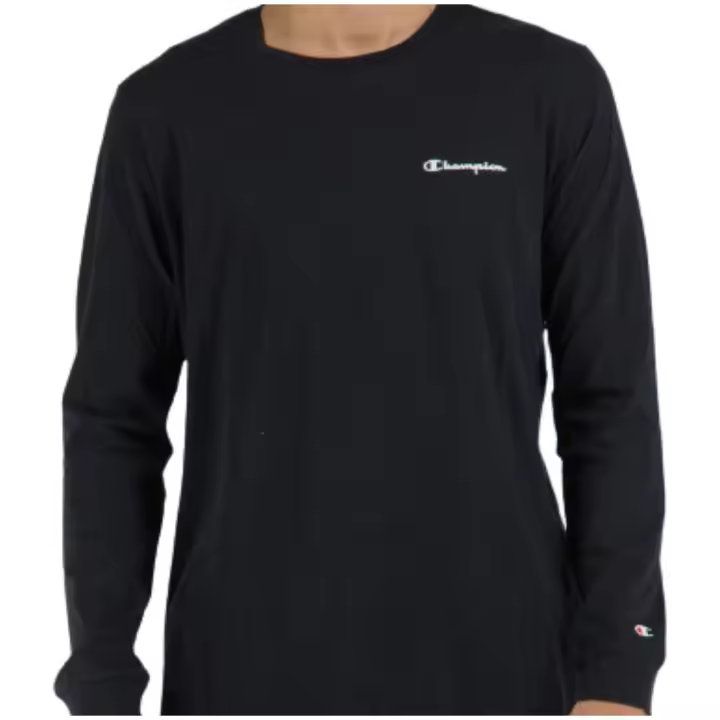 Camisetas De Manga Larga Champion para Hombre en color Negro - 1