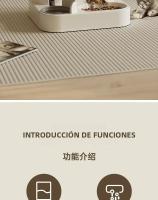 Tazón Automático Para Gatos Y Perros Con Fuente De Agua Gran Capacidad Soporte Elevado Accesorios Para Bebedero De Mascotas - details 1