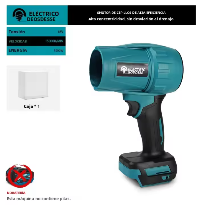 Electric Goddess 2000W 160M/S Ventilador Turbo Sin Cable Para Makita 18V Batería Herramienta De Pulverización De Polvo Potente Para Hogar Y DIY - 1