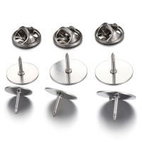 10pcs Base De Broche De Mariposa En Acero Inoxidable Para Cufflink Y Corbata Accesorios De Joyería Componentes Obsoletos - details 5