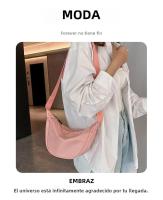 Bolso Transversal De Dumpling Para Mujer Gran Capacidad De Viaje Color Sólido Bolsa De Pecho Diseñada Para Mujeres Diario Calle Fanny Packs - details 27