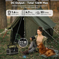 Flashfish P63 Estación de energía portátil,  520Wh/140400mAh generador solar con batería de litio, salida 500W AC, 5 salidas DC, 4 salidas USB, salida máxima de 1000W, para viajes al aire libre, camping y hogar - details 3