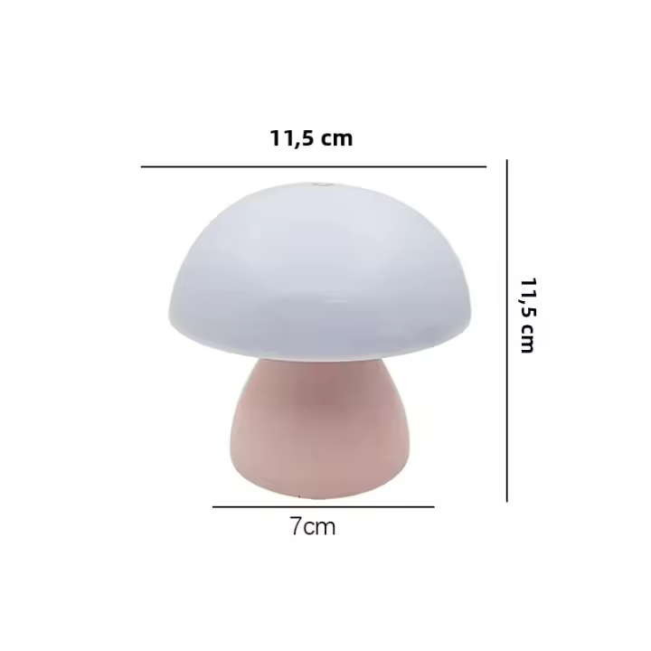 Lámpara De Mesa LED En Forma De Setas Con Luz Nocturna Táctil Cargable Para Decoración De Habitaciones De Hotel Y Barra De Café Estilo Nórdico Creativo - 1