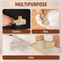 Cepillo Para Gatos Con Botón De Liberación Nueva Cepillo Desplumador Para Cortos Y Largos Cabello Gato Peluquería Para Mascotas - details 2