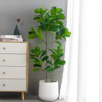 Planta Artificial De Figo Tropical Grande 122cm Hojas Verdes De Plástico Para Decoración De Jardín Habitación Tienda - details 4