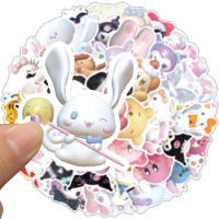 Pegatinas 3D Sanrio Hello Kitty Kuromi Para Decoración De Portátil Nevera Teléfono Maleta Juguete Para Niños Pack De 10/30/50 - details 3