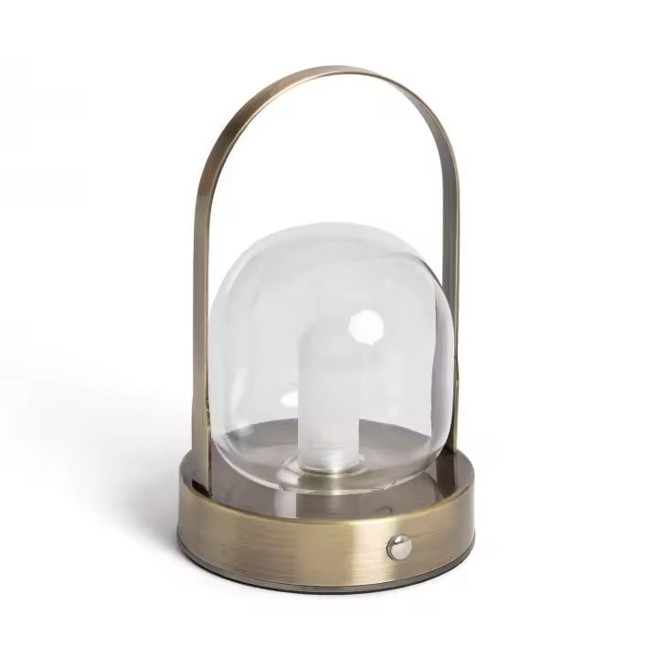 Ledkia Lámpara de Mesa LED Portátil con Batería USB Recargable Olena Dorado - 1