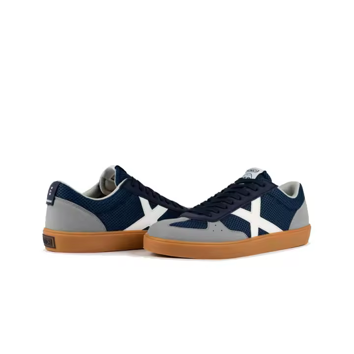 Zapatillas de Hombre Munich Break 40 – Azul Marino y Caramelo - 1