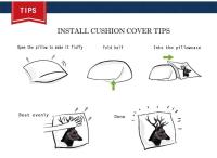Funda De Cojín Decorativa Musife Navidad KPOP Tamaño 35x35 40x40 45x45 Cm Material Algodón 100% Estilo Plain Zippered - details 4