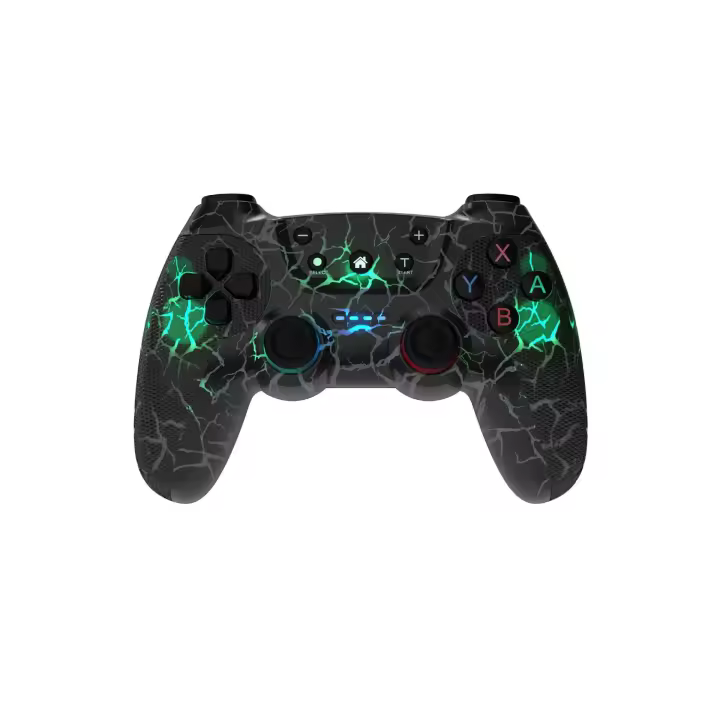 Mando inalámbrico con Bluetooth para Nintendo Switch, Mando para PC, PS3, Joystick de juego Wireless compatible con Switch PC Steam, controlador Wireless con doble vibración, Carga Tipo C, con Luz LED 7 colores. - 1