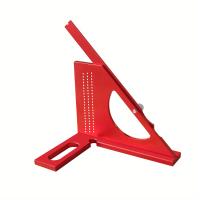 Regla De Ángulo Ajustable Metrico 180° Para Carpintería Color Diferente Con Agujero De Marcado T-Shaped En Aluminio - details 5