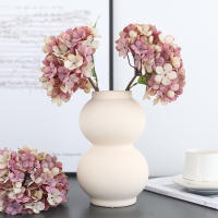 Hiedra Artificial De Otoño Estilo Retro Para Decoración De Mesa De Comedor Hogar Boda Hotel Flor De Imitación De Seda Hydrangea - details 1