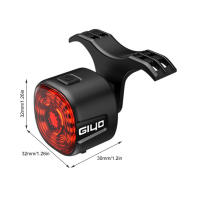 Luz Trasera De Bicicleta Inteligente Giyo IP66 Impermeable Con 6 Modos De Iluminación Alta Brillo Para Mango De Sillín O Bolsa - details 12