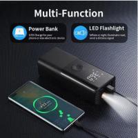 Bomba de Aire portátil, cable de aire para inflar neumáticos, Pantalla LCD, 150Psi con manómetro y Luz LED - details 3