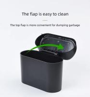 Bandeja De Basura Portátil Para Coche Con Tapa Y Organizador Multifuncional Plegable Caja De Almacenamiento Para Automóvil Material Plástico Forma Redonda - details 4