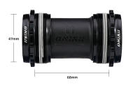 ONIRII Ceramic Bottom Bracket Para Bicicleta MTB Y Carretera 24mm BSA 86-92 BB30 T47 Acero De Presión Threaded Lock Bearing BB Parte Nueva - details 16