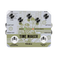 VIVLEX Ultimate Time Maker Pedal De Efectos Para Guitarra Y Bajo Con Función Tap Tempo Y 11 Tipos De Delays En Dual Foot Switch Multi-Box - details 1