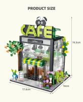 Bloques De Construcción Creativos De Ciudad Callejón Café Fábula Modelo Puzzle DIY Juguete Para Niñas Edad Recomendada 6-18 Años - details 3