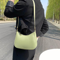 Bolso De Hombro Para Mujer En PU De Color Sólido Bolso Armpit Casual Diario Para Compras Y Uso Diario Bolsa De Mano Para Chicas - details 11