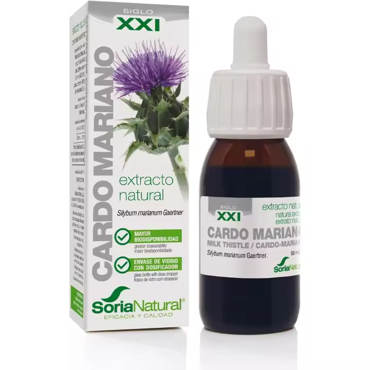 Soria Natural Extracto de Cardo Mariano  50 Ml - Apoya Funcionamiento Hepático - Suplemento Alimenticio para el Cuidado Digestivo y Bienestar - 1