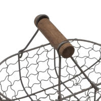 Cesta De Almacenamiento De Hierro Para La Cocina Organizador De Frutas Y Aperitivos Cesta Para Pan Y Alimentos Fotografía Propiedad Tamaño Approx 30x20x15cm - details 6
