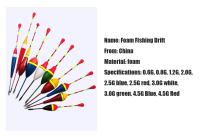 Set De 10 Flotadores Para Pesca En Colores Y Tamaños Mixtos Bobber De Plástico Accesorios De Pesca Para Agua Dulce - details 0