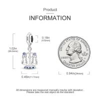 Colgante De Serie Trabajo Y Carrera En Color Plata Para Pulsera Pandora DIY Joyería Para Mujer Zirconia Metálica De Plata - details 10