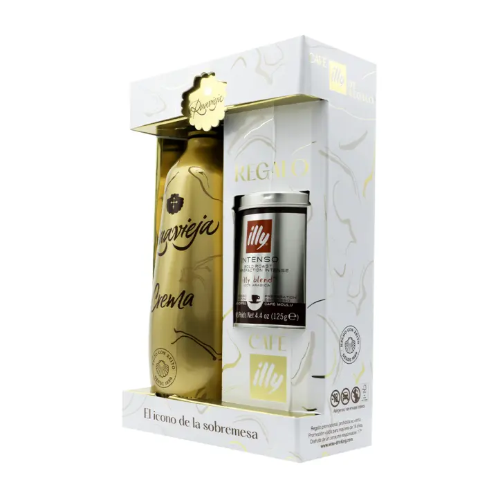 Ruavieja Crema Oro 17%. 70cl  + 4 Cápsula de Café Illy - 1