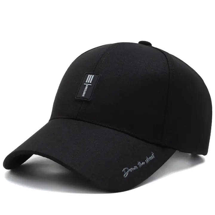 Nueva Gorra De Béisbol Para Hombres Y Mujeres Estilo Hip Hop Con Etiquetas De Cuero Vertical Y Bordado Ajustable Para Deportes Al Aire Libre Protección Solar - 1