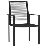 vidaXL Juego de comedor de jardín 3 piezas negro - details 2