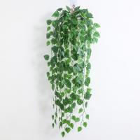 1/2PCS Simulación De Planta De Pared Verde Para Interior Decoración De Flores Rattan Falsas Hojas Verdes Begonia Adorno De Pared Colgante De Plástico - details 15