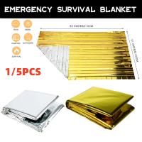 Manta De Sobrevivencia Exterior 130x210cm Impermeable De Aluminio Dorado Y Plata Para Primeros Auxilios Y Camping - details 0