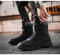 Botas De Invierno Impermeables Para Hombre Con Peluche Caliente Antideslizantes Altas Botas De Camuflaje Para Exteriores Y Senderismo - details 15
