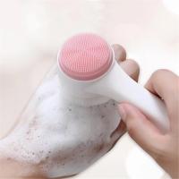 Cepillo De Limpieza Facial 3D Doble De Silicona Con Cerdas Suaves Exfoliador Manual Doble Cara Para Masaje Y Eliminación De Piel Muerta - details 3