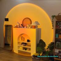 Lámpara De Puesta De Sol USB Proyector De Ambiente Para Decoración De Habitaciones Y Salones Luz Nocturna Para Bar Y Fotografía - details 23