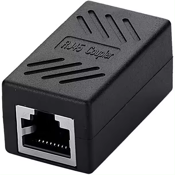FGNS Empalme RJ45 Escudo, Cable Alargador RJ45, Conector de Red Ethernet RJ45, Adaptador Hembra a Hembra Blindado, para Cable Ethernet cat5, cat5e, cat6e, cat6e, cat7 Hembra - 1