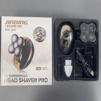 Afeitadora Eléctrica Recargable Para Hombres Nueva 2024 Con 5 Cabezas Rotatorias Impermeable Trimmer De Barba Y Cabello - details 7