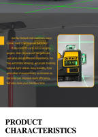Nivel De Láser DEWALT DW089LG Con 12 Líneas 3 X 360° Luz Verde Batería 12V Li-Ion Uso Exterior Vertical Y Horizontal - details 1