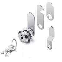 Juego De Cerradura De Cilindro De Zinc Para Puerta Armario Cajón Correo Con 2 Llaves Herramienta De Muebles Tamaño 16/30mm - details 0