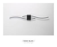 Lámpara De Pared LED Negra Y Blanca Para Sala De Estar TV Sofá Iluminación Interior Moderna En Largo Tira LED AC85-265V - details 16