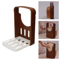 Cortador De Pan Toaster Soporte Plegable Para Panecillos Herramienta De Corte Guía Plástica Para Hornear - details 5