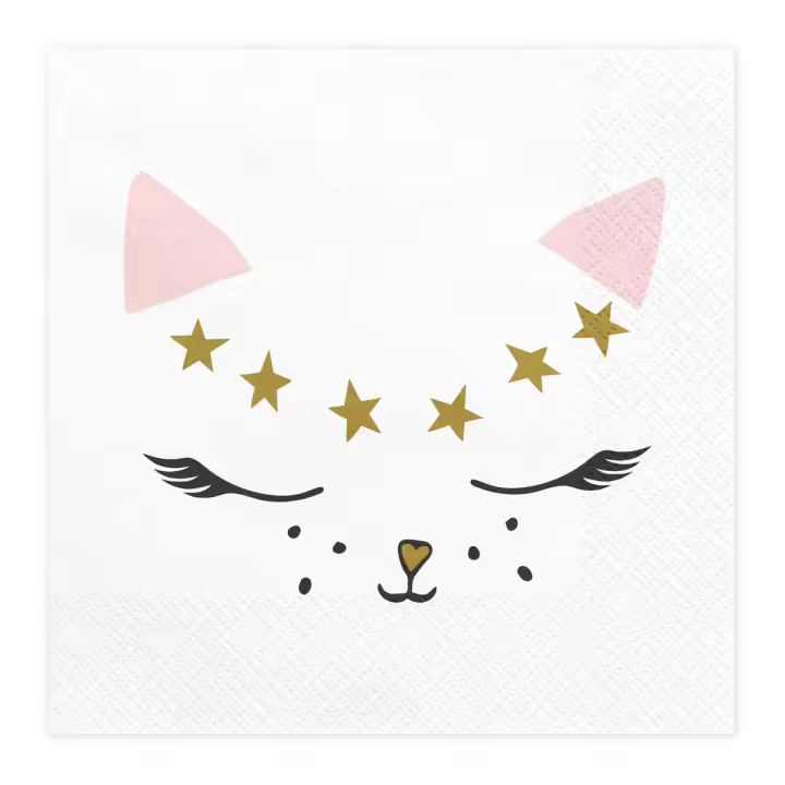 Servilletas de papel de Gatos de 16,5 cm - PartyDeco - 20 unidades - 1
