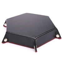 Caja De Dados Plegable En PU Cuero Hexagonal Para Juegos De Mesa RPG DnD 12 Colores Adecuada Para Juguetes De Tablero Y Juegos De Cartas - details 8